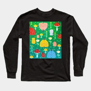 Colorful bugs and moths Long Sleeve T-Shirt